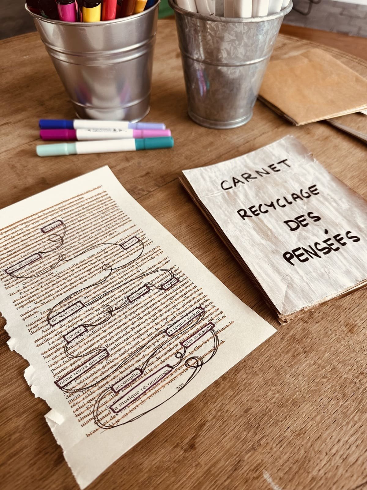 carnet recyclage pensées
